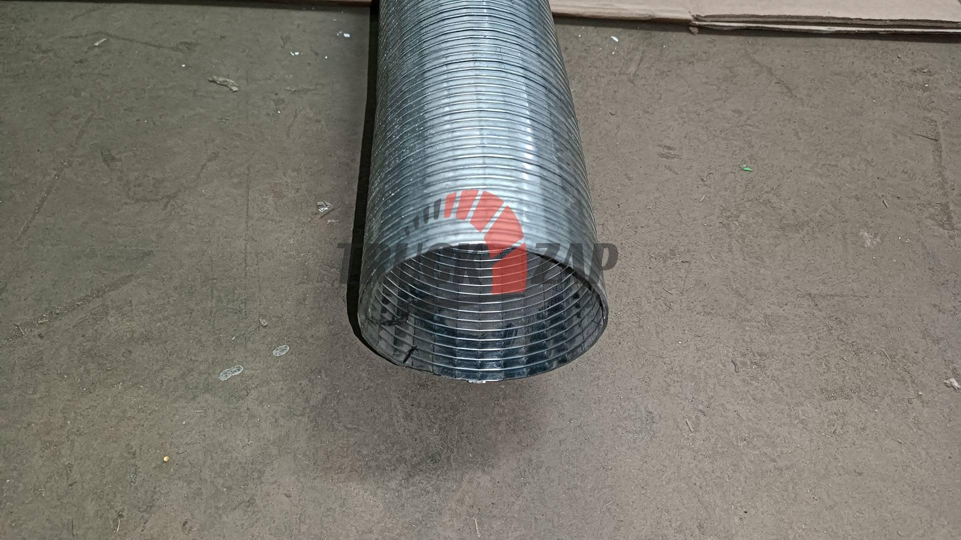 Труба-гофра выхлопная d115mm по 1см оцинковка